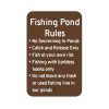 Fishing Pond Rules Sign