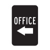 Office With Left Arrow Sign