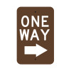 One Way With Right Arrow Sign
