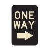 One Way With Right Arrow Sign