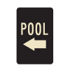 Pool with Left Arrow Sign