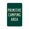 Primative Camping Area Sign