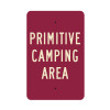 Primative Camping Area Sign