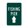 Fishing Pier with Straight Arrow Sign