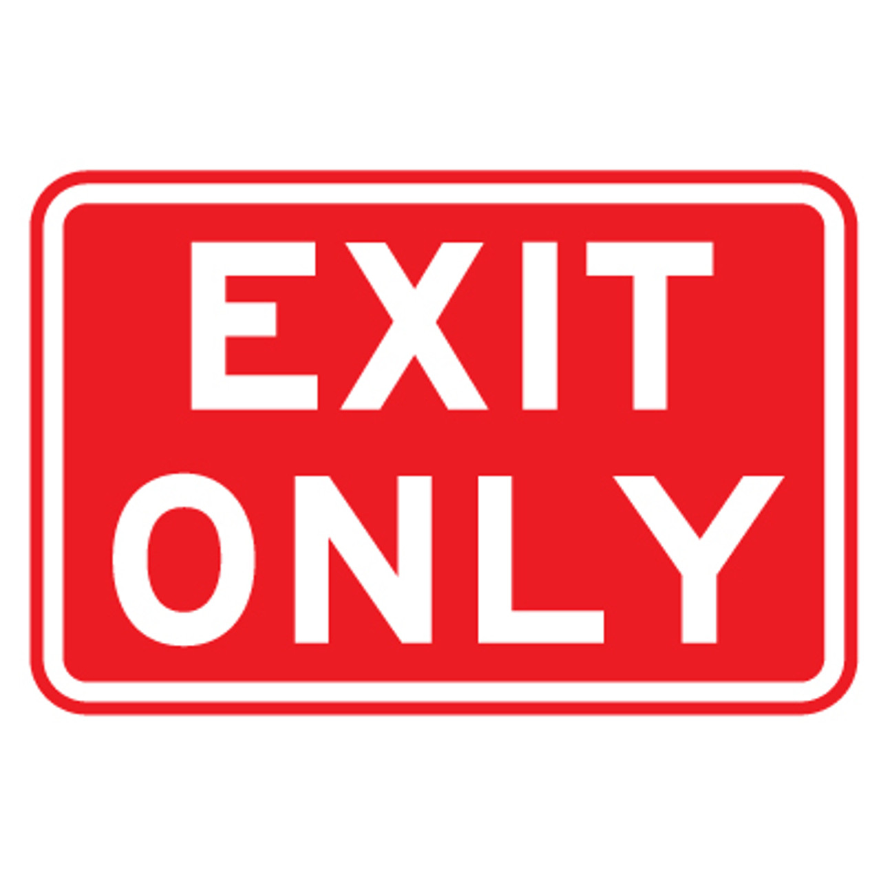 Exit Only Sign 8 X 11 Signquick