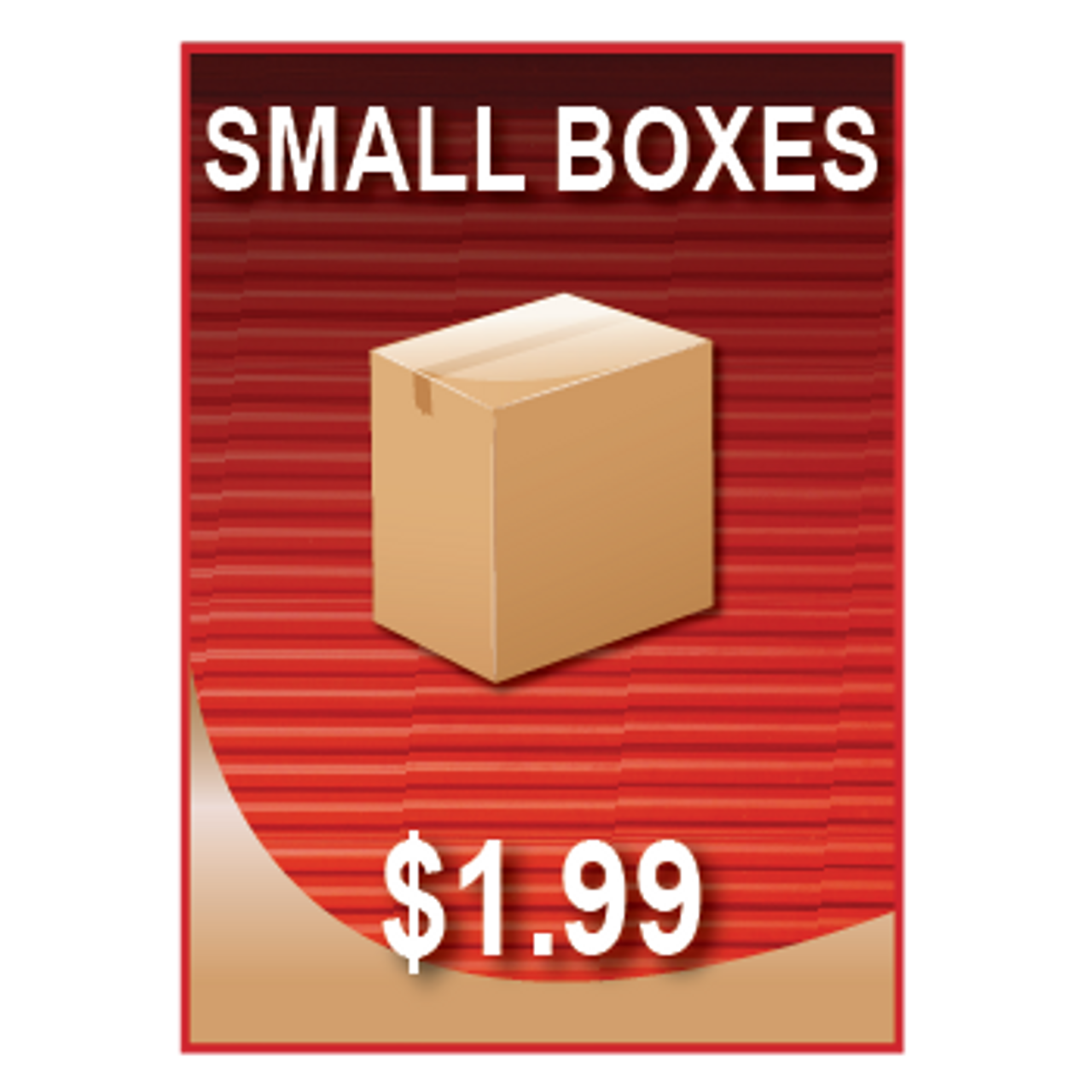 Small Boxes Sign $1.99 - Jenkins - Signquick