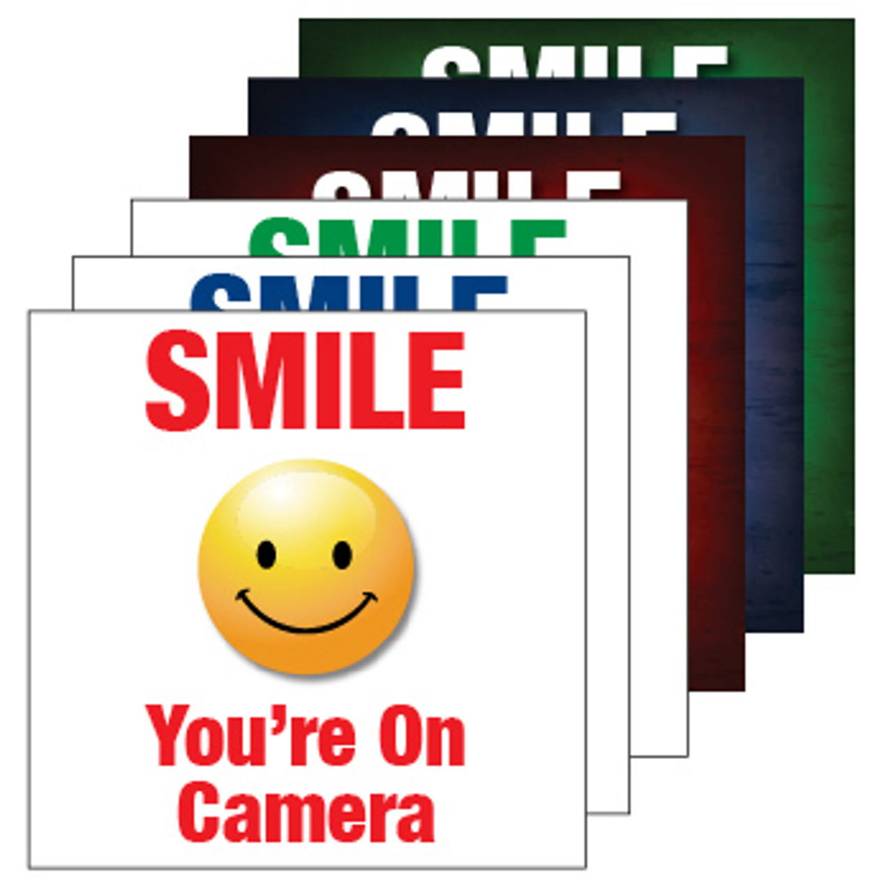 smile your on camera sticker