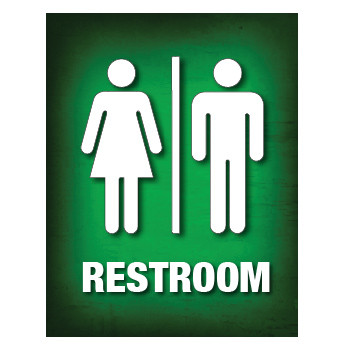 Men's and Women's Restroom Sign Signquick