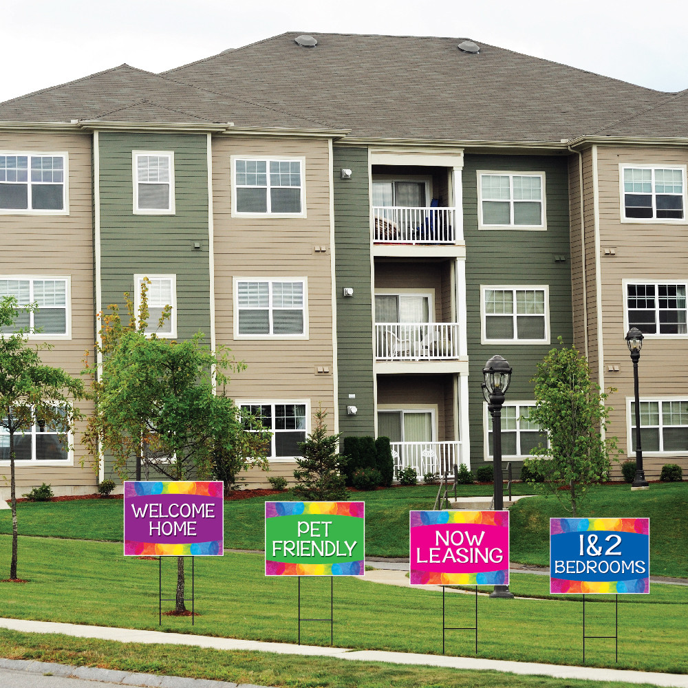Colorful Apartment Bandit Signs Signquick