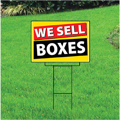 We Sell Boxes Self Storage Yard Signs