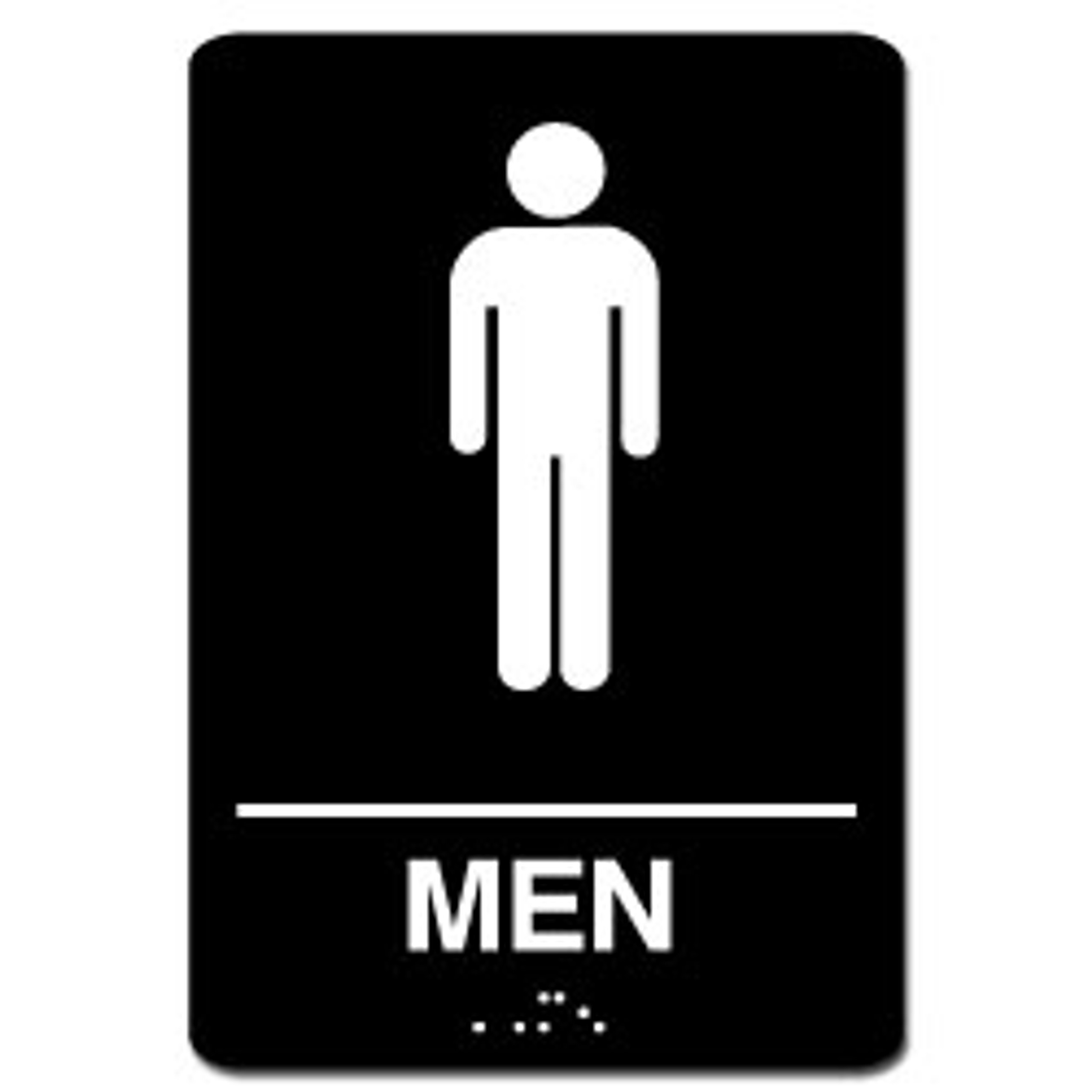 Men's ADA Restroom Sign Signquick