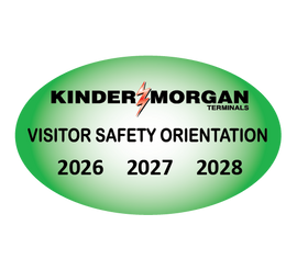 Visitor Safety Training - Hard Hat Decal