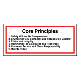 Core Principles - Hard Hat Decal