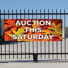 Auction This Saturday Banner - Fall