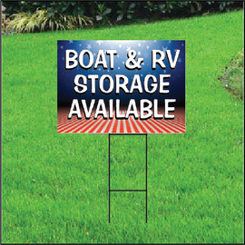 Boat & RV Storage Self Storage Sign - Patriotic