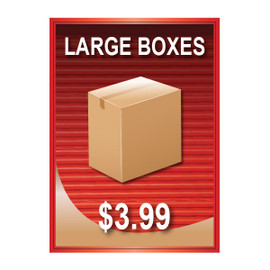 Large Boxes Sign $3.99 - Jenkins