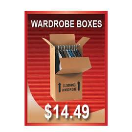 Wardrobe Boxes Sign $14.49 - Jenkins
