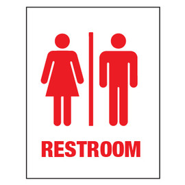 Men's and Women's Restroom Sign