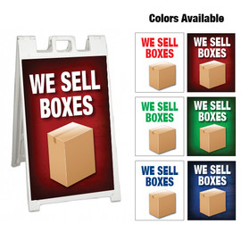 A Frame Sign (We Sell Boxes) - 24" x 36"