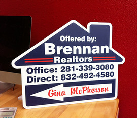 Open House Arrow Sign - Brennan Realtors