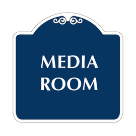 Media Room Sign 18" x 18"