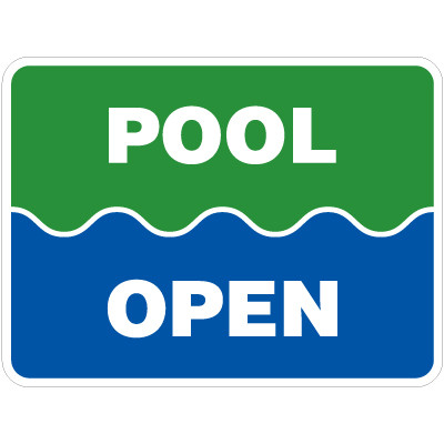 Pool Open Sign - 18