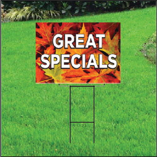 Great Specials Self Storage Sign - Fall