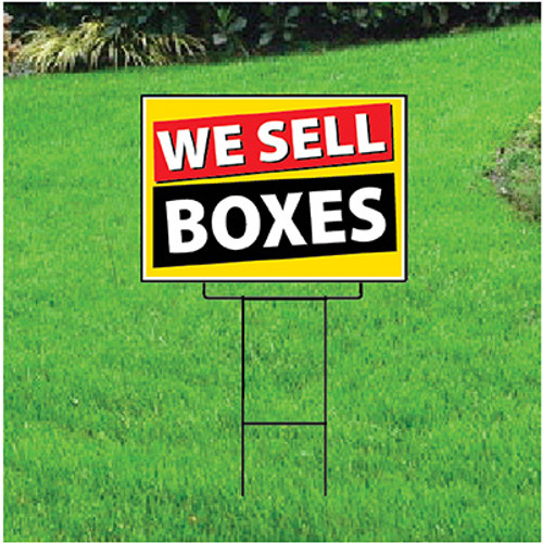 We Sell Boxes Sign - Festive