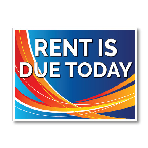 Blue Swoosh Apartment Bandit Signs Signquick