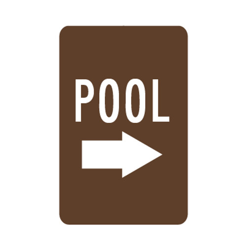 Pool with Right Arrow Sign