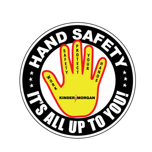 Hand Safety - Hard Hat Decal 