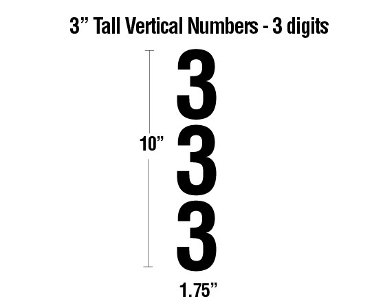 Self Storage Unit and Door Number Decals Signquick