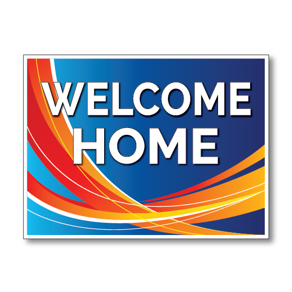 Blue Swoosh Apartment Bandit Signs Signquick