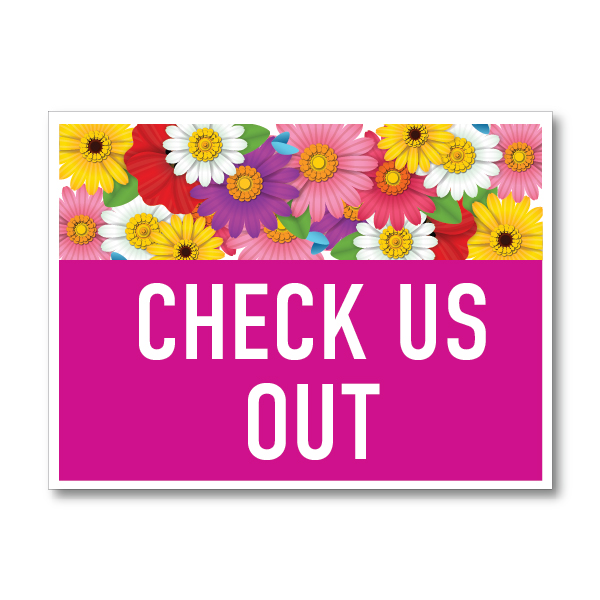 Pink Storage Sign Colorful Bouquet Self Storage Yard Signs - Signquick