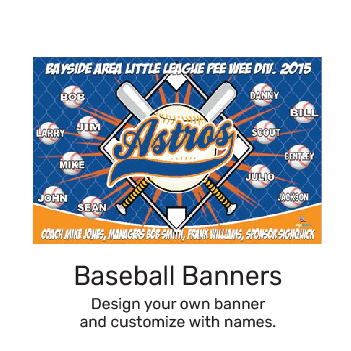 homemade little league baseball banner ideas