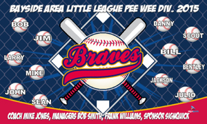  Atlanta Braves Banner and Scroll Sign : Sports & Outdoors