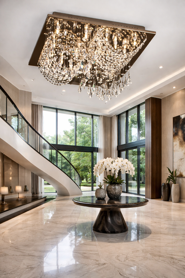 Fancy Bow Crystal Chandelier 