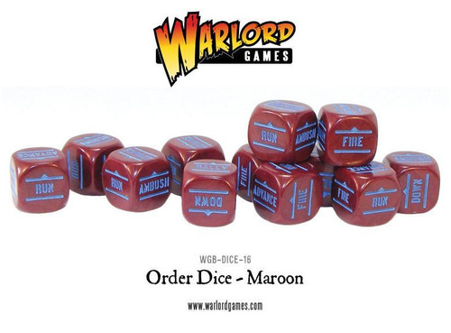 Bolt Action: Orders Dice - Maroon (12)