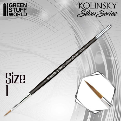 GSW: Pincel Kolinsky #1 - SILVER SERIES