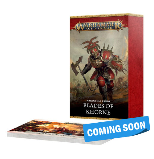 WARSCROLL CARDS: BLADES OF KHORNE (ENG) 