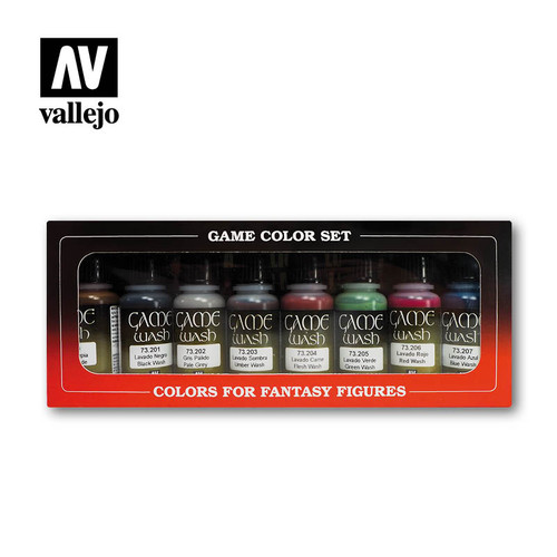 Acrylicos Vallejo Set: Vallejo Washes Set - 8 x 17ml