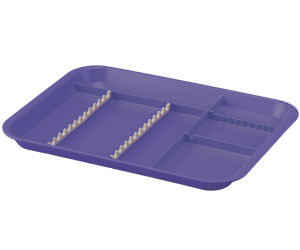 B-Lok Set-Up/Flat Tray B 13 3/8 in x 9 5/8 in x 7/8 in Blue Plastic  Autoclavable Each