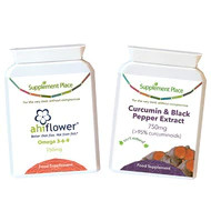 Vegan Joints Bundle | Curcumin & Black Pepper and Ahiflower Omega 3, 6 & 9 | Support Healthy Joints