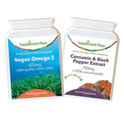 Vegan Joints Bundle | Curcumin & Black Pepper and Vegan Omega 3 | To support healthy joints
