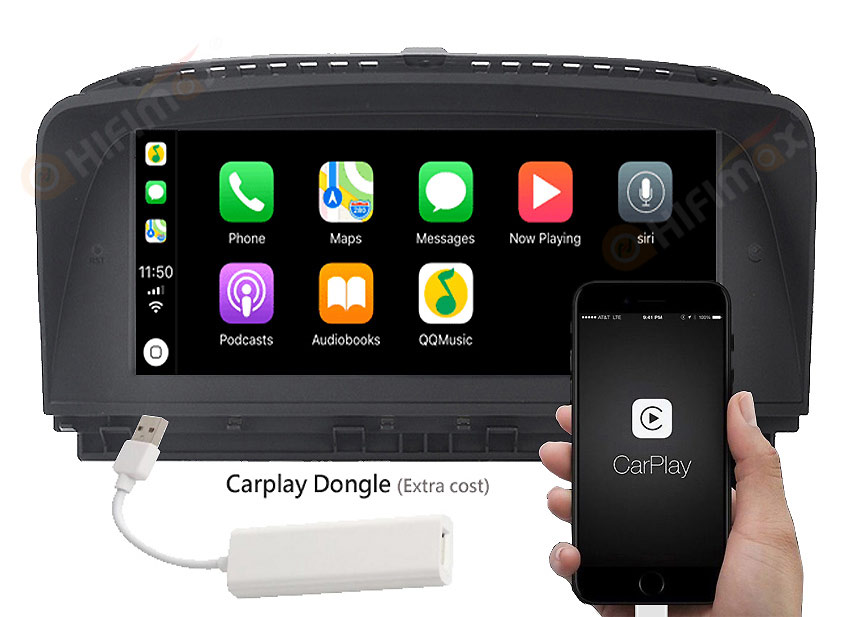 10.25'' Android 13 Screen BMW 7 series E65 E66 Navigation GPS support  iDrive Carplay