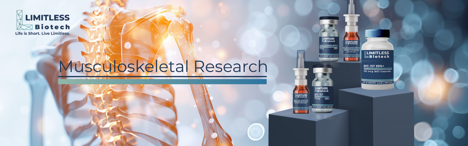 Shop by Research Category - Musculoskeletal Research - Limitless Biotech