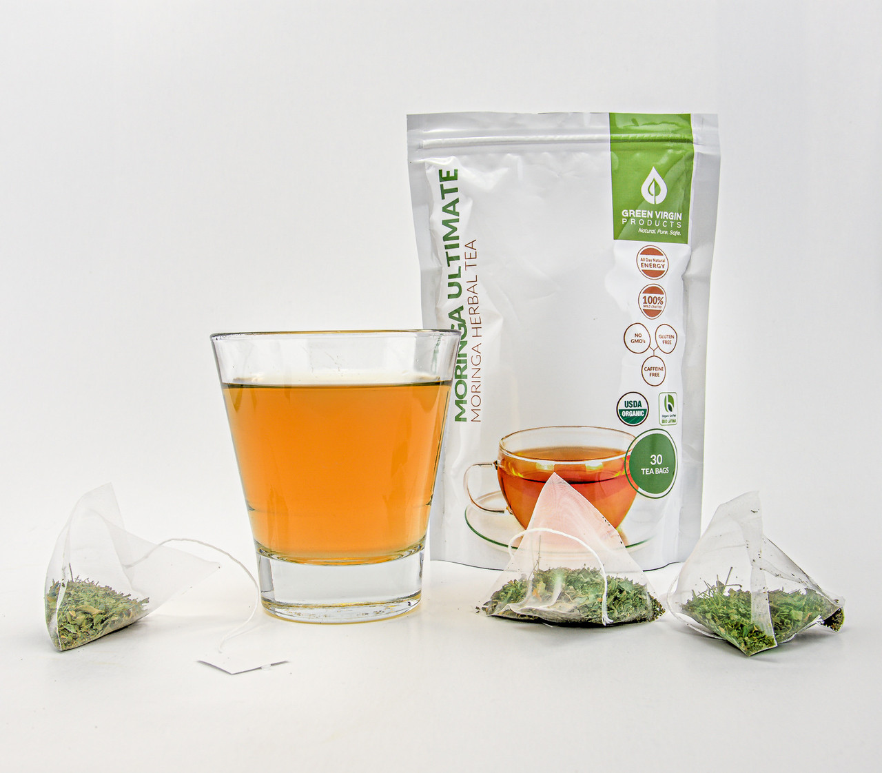 Moringa Tea Bags | Green Virgin Products