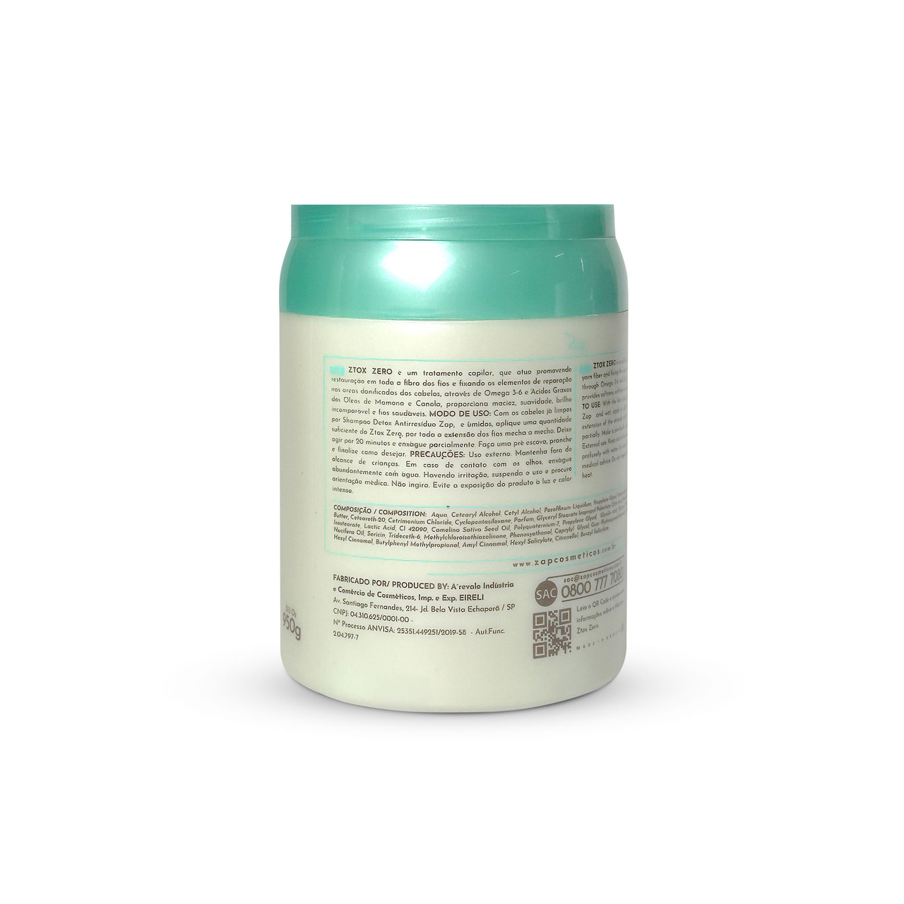 Zap Ztox Zero Canola Conditioning Mask Hydration Discipline
