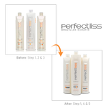 Kit Perfect Liss Progressive Anti-Frizz Complete Treatment pH Stabilizer Professional Use 3 Units