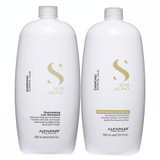 Alfaparf Milano Semi Di LINO Diamond Normal Hair Illuminating Shampoo and Conditioner 2x1L/2x33.8fl.oz